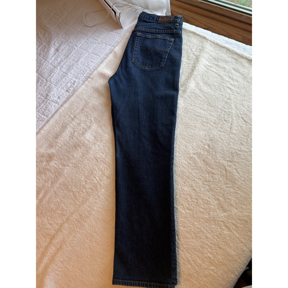 Lauren Ralph Lauren Classic Straight Leg Jeans Dark Wash Stretch Denim Size 12 - Picture 9 of 9